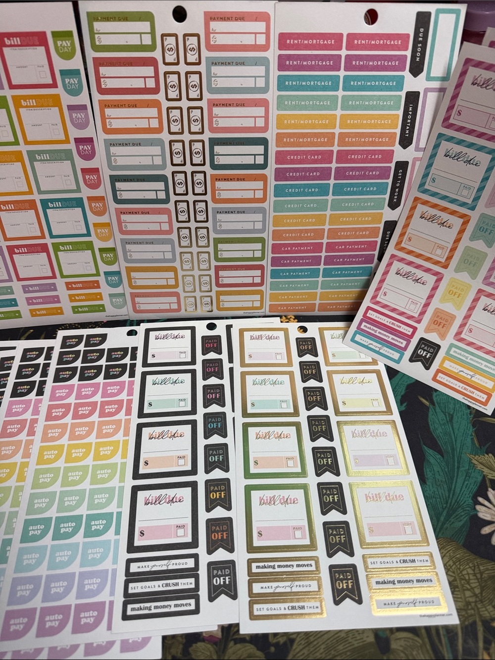 Happy Planner - Budget themed random sticker bundle - SEE PICS - Picture 12 of 13